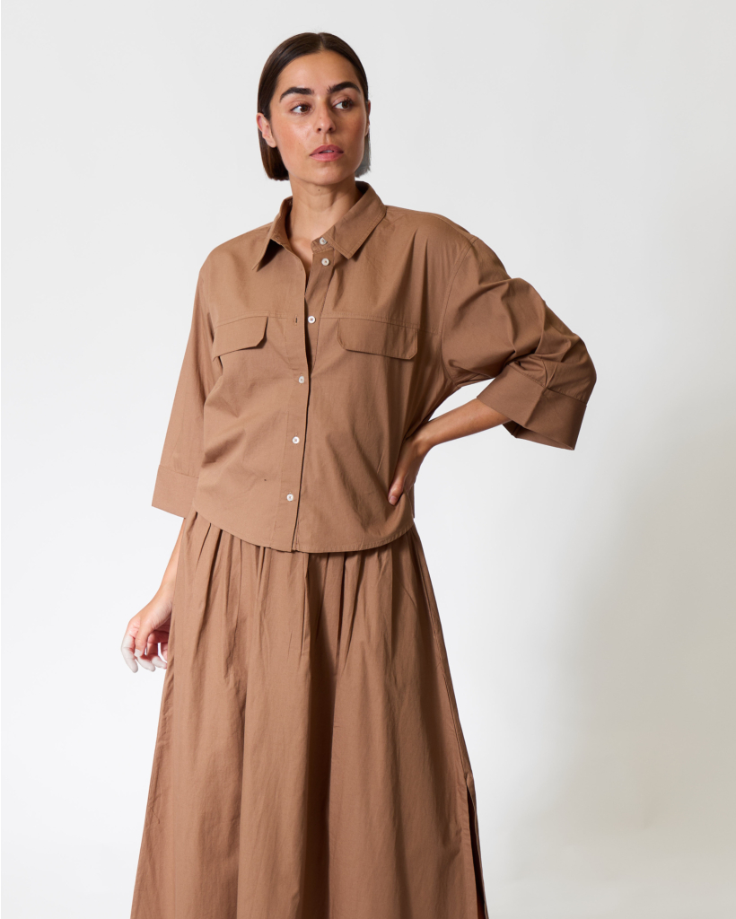 Odile Popin Blouse Beige