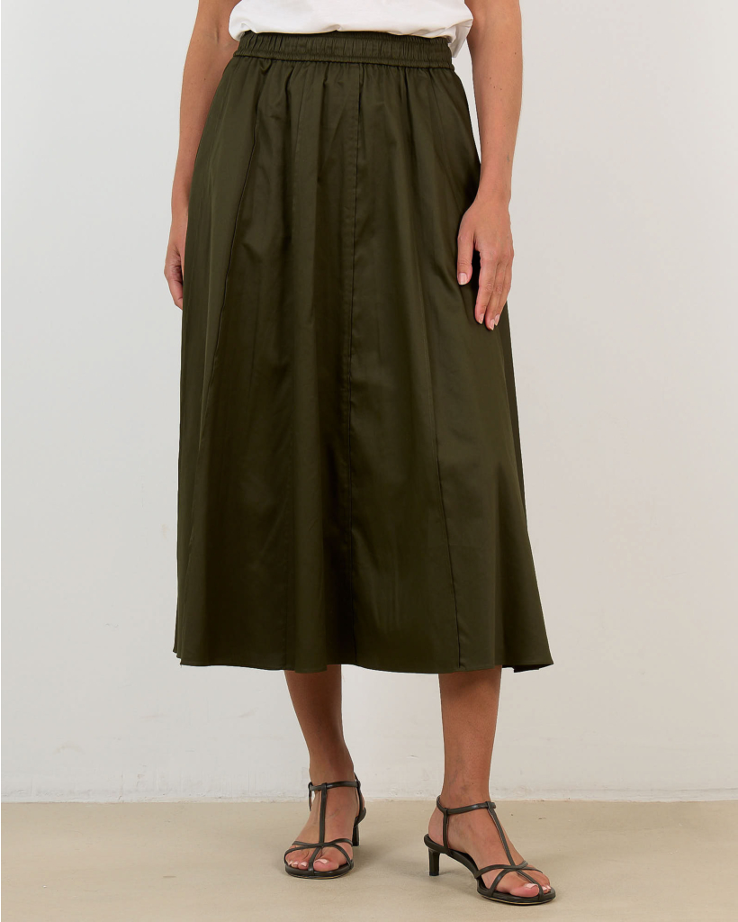 Manar Midi Rok Palm Leaf