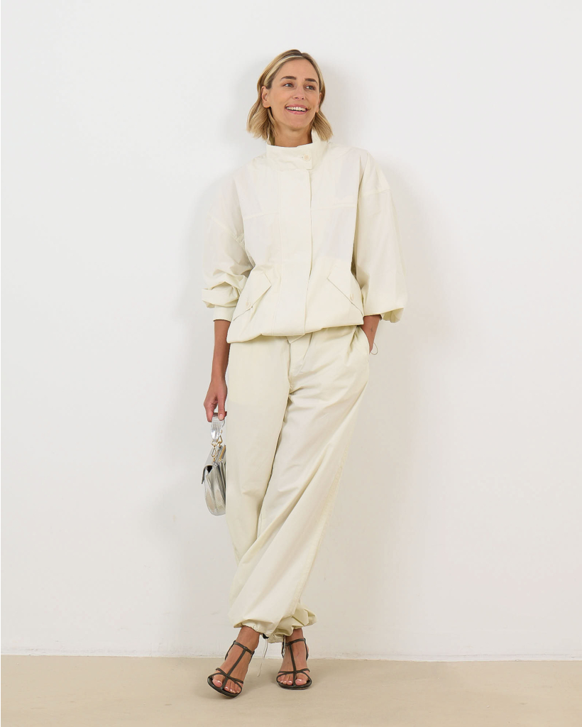 Nazan Biologisch Katoenen Pantalon Off White