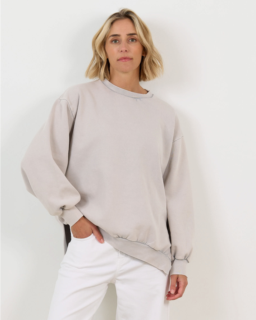 Ulla Oversized Sweater Naturel Grey