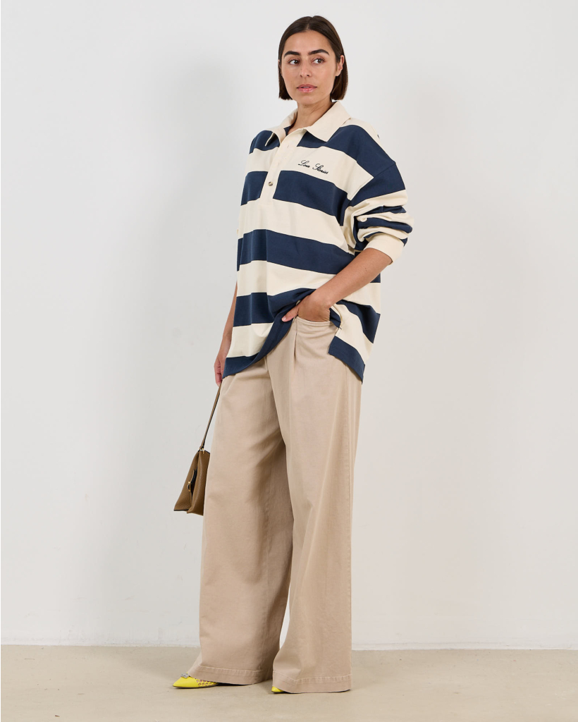 Wes Wijde Pantalon met Ceintuur Clay Beige
