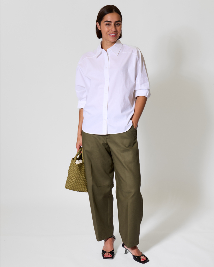 Romi Barrel Pantalon Cipresse Green