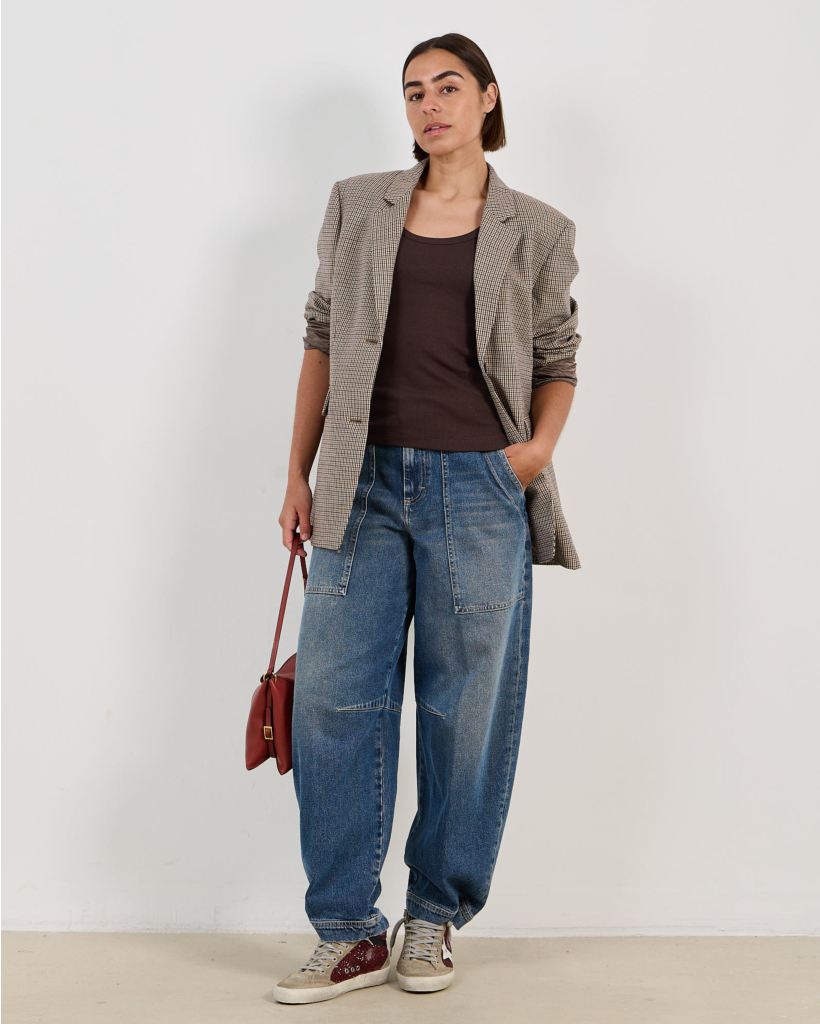 Rib Tanktop Mahogany Brown