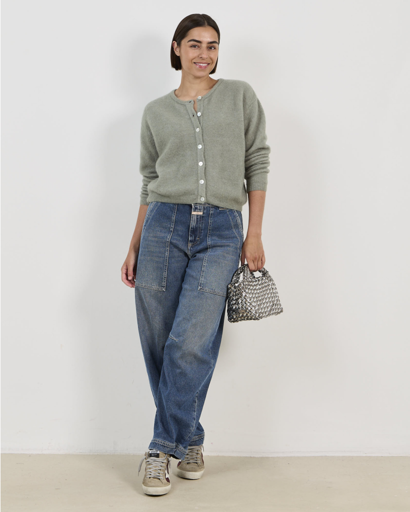 Rhannon Barrel Jeans Mid Blue