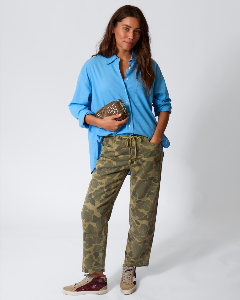 Pull on Cargo Camo Green