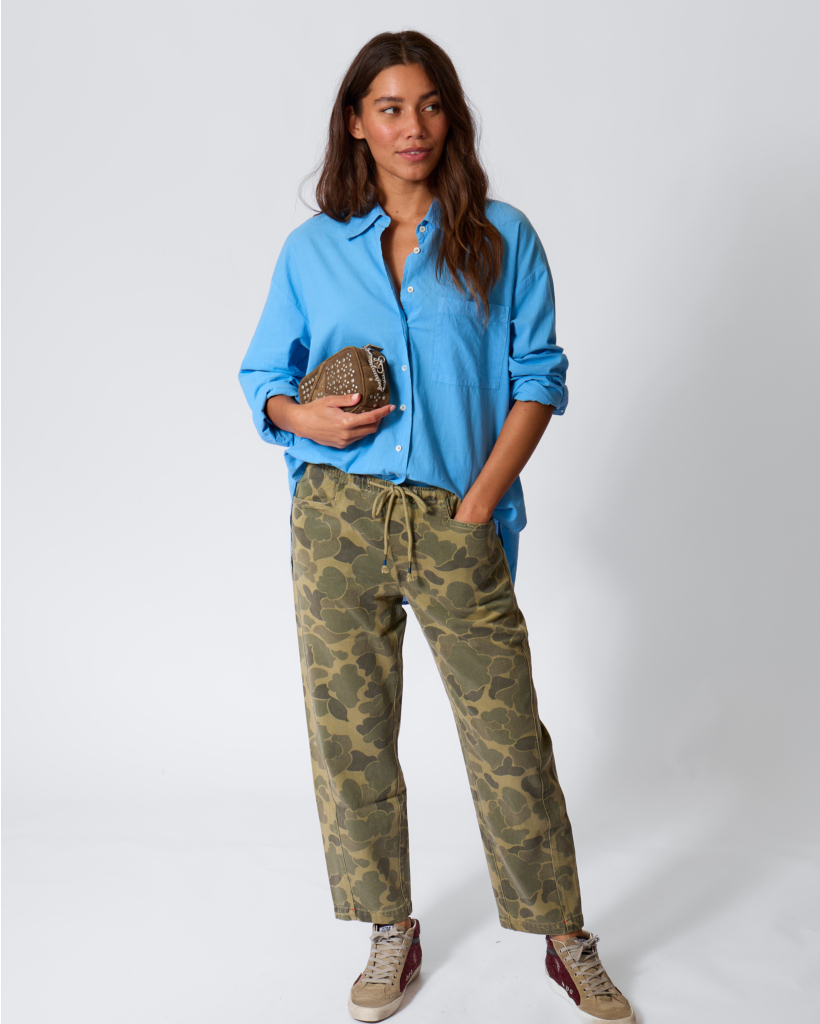 Sydney Katoenen Blouse Blue Surf