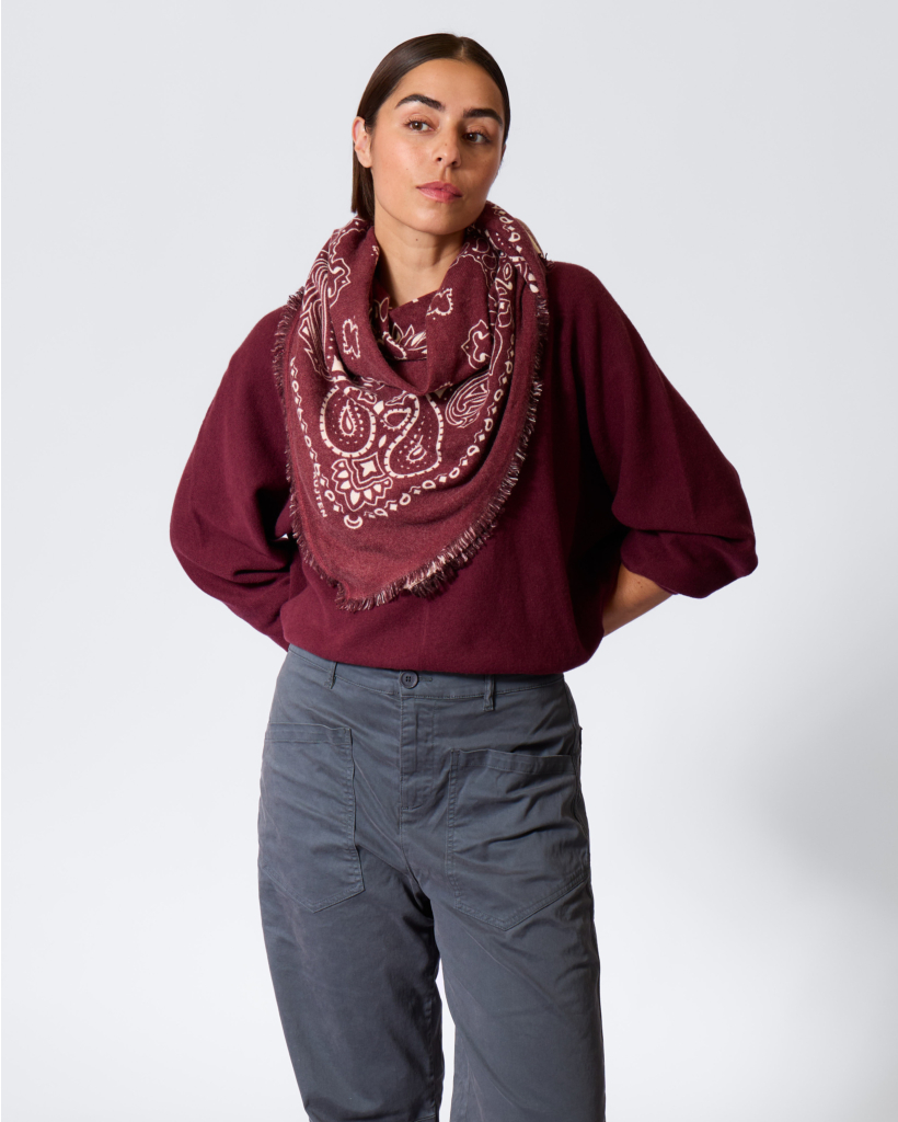 Hachiko Large Bandana Bordeaux
