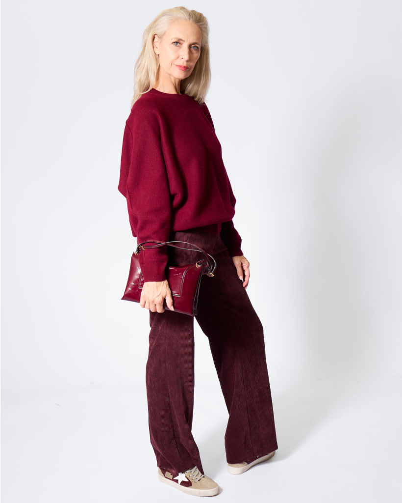 Amelie Corduroy Pantalon Burgundy