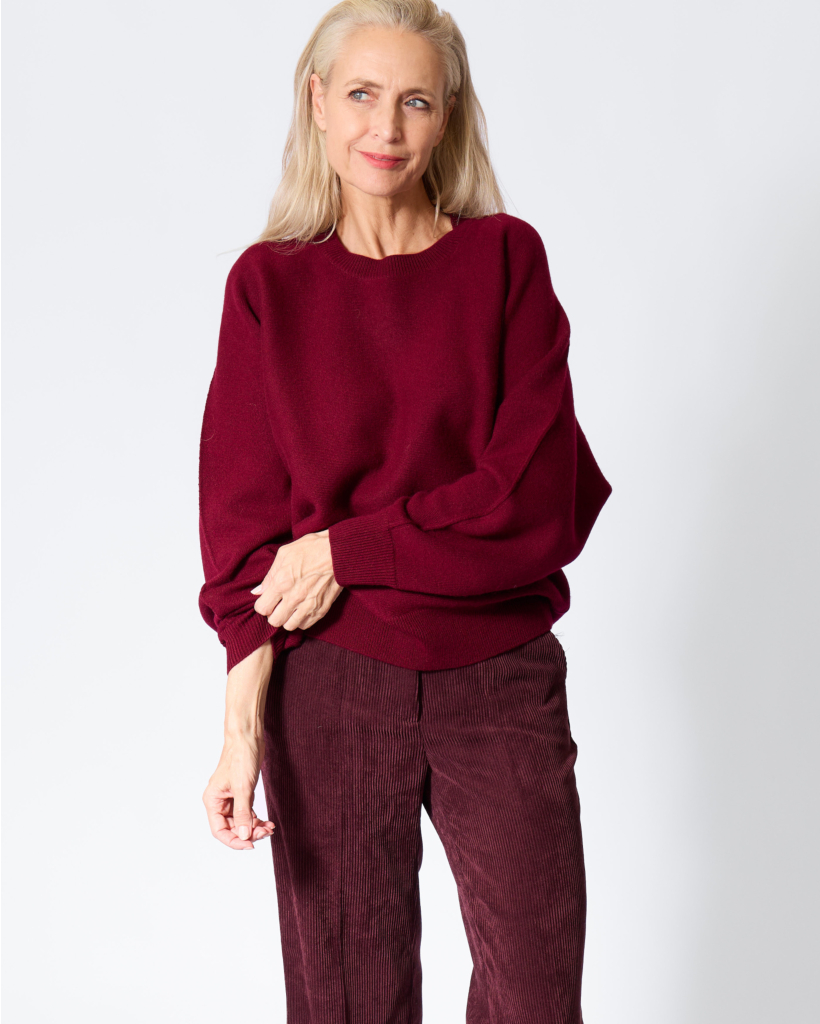 Haily Cashmere Pullover Deep Plum