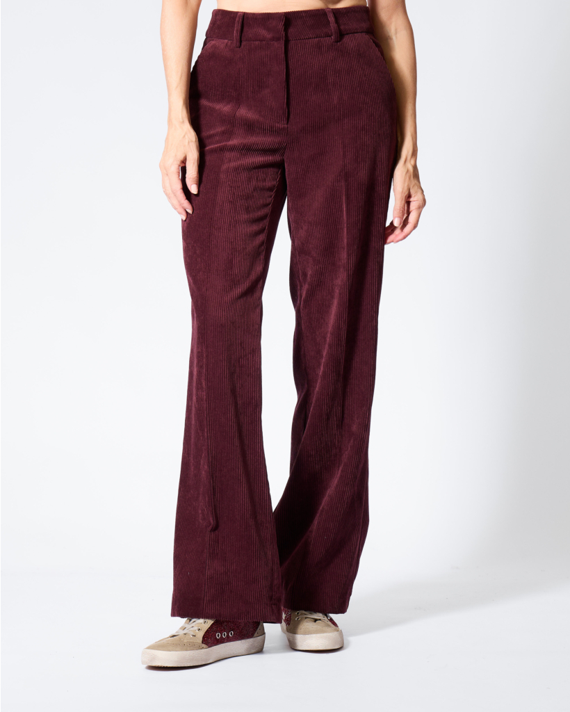 Amelie Corduroy Pantalon Burgundy