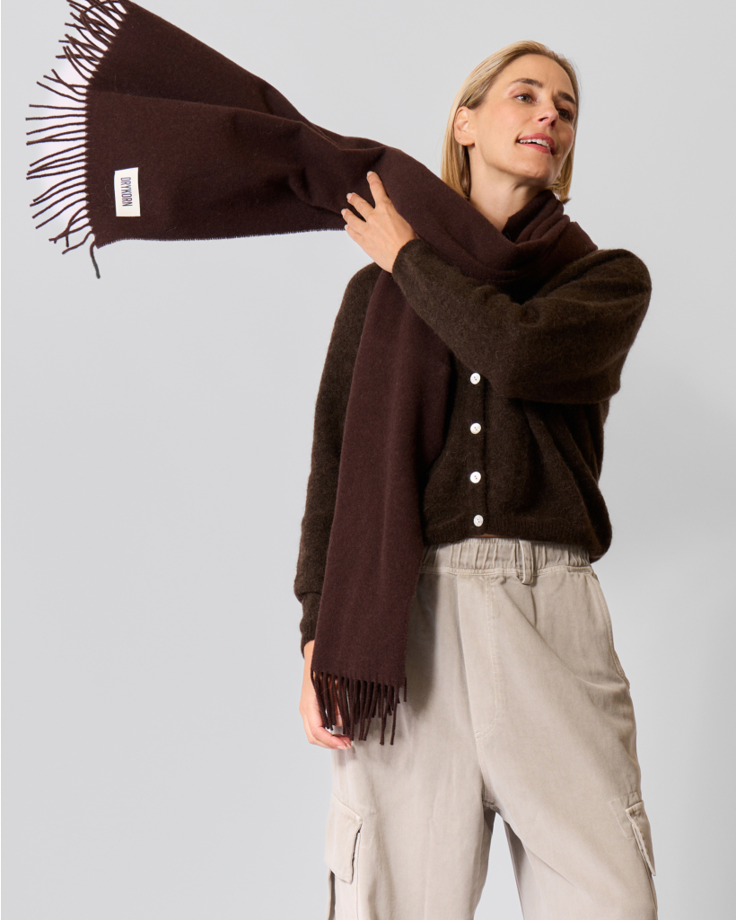 Gaze Wollen Sjaal Choco Brown
