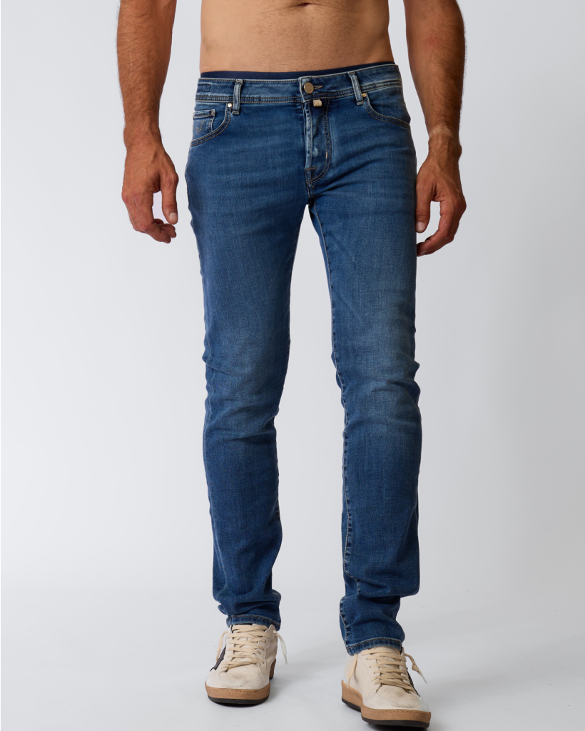 Nick Slim Jeans Blauw