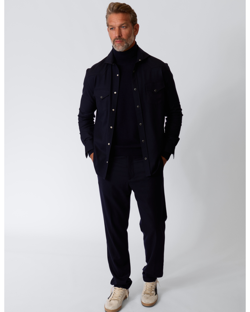 Western Ribot-shirt Navy