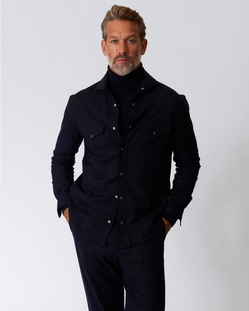 Western Ribot-shirt Navy