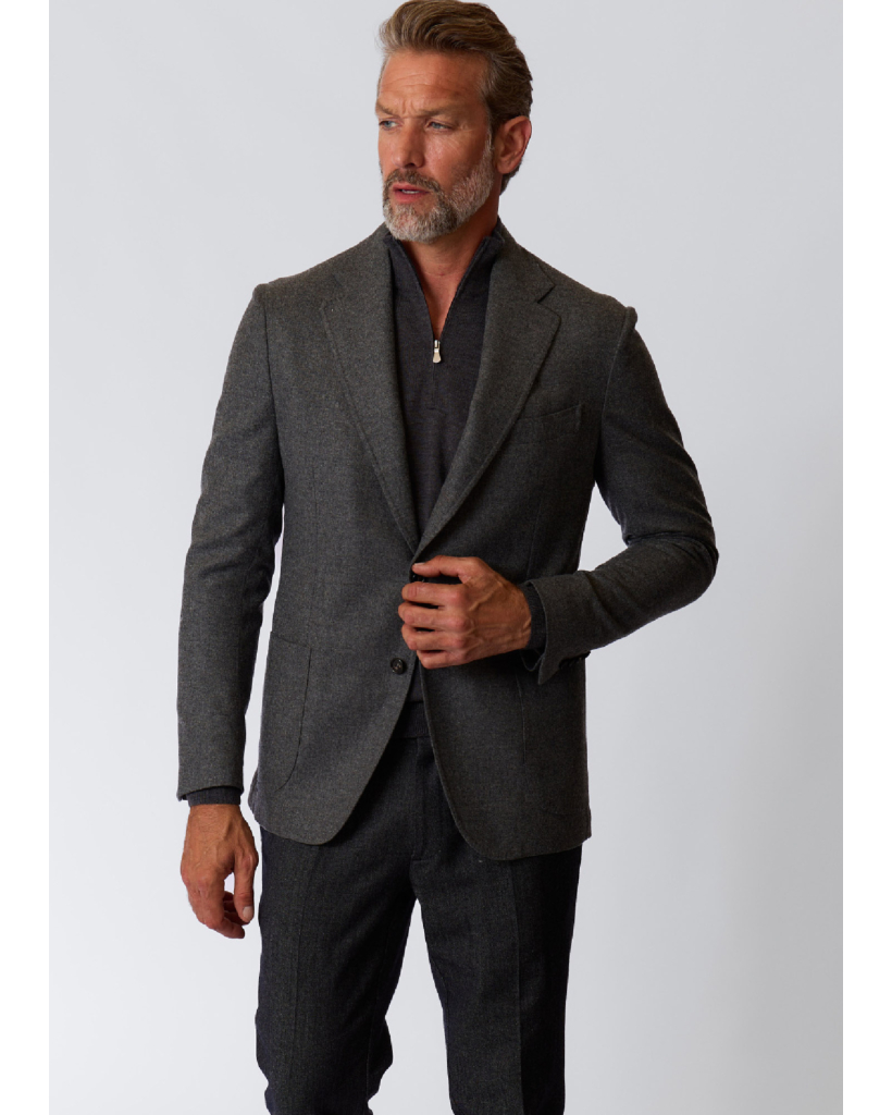 Posillipo Single Breasted Wollen Colbert Grigio