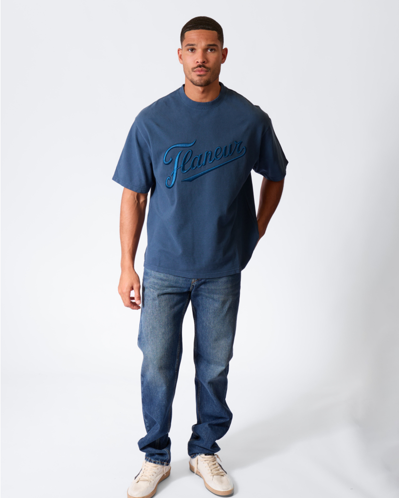 Embroidered Logo T-shirt Navy