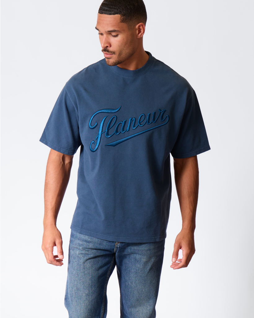 Embroidered Logo T-shirt Navy