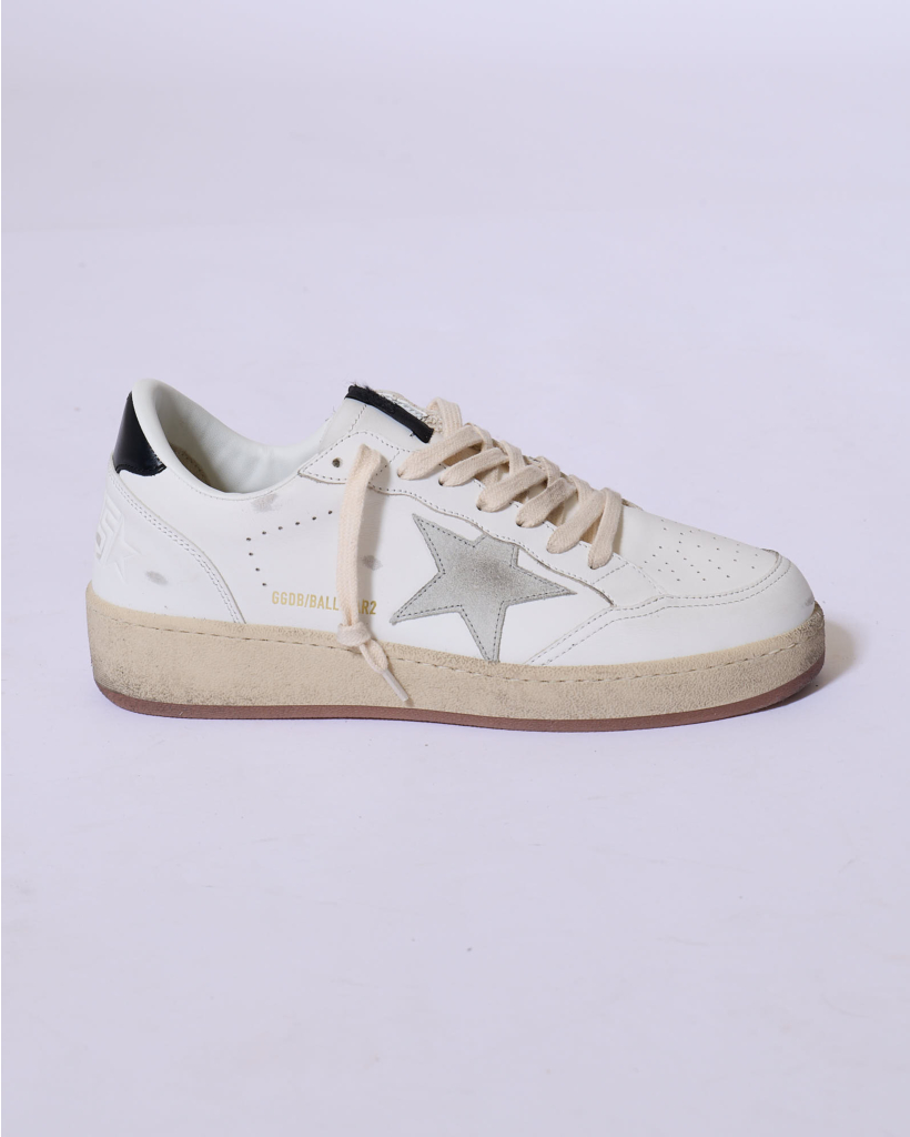 Ballstar Leren Sneaker White/Ice/Black