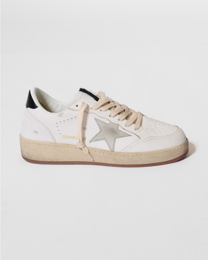 Ballstar Leren Sneaker White/Ice/Black