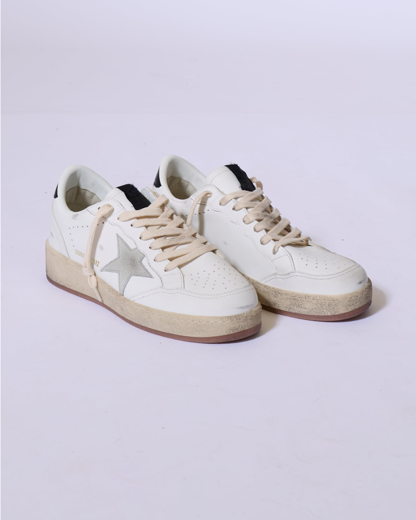 Ballstar Leren Sneaker White/Ice/Black