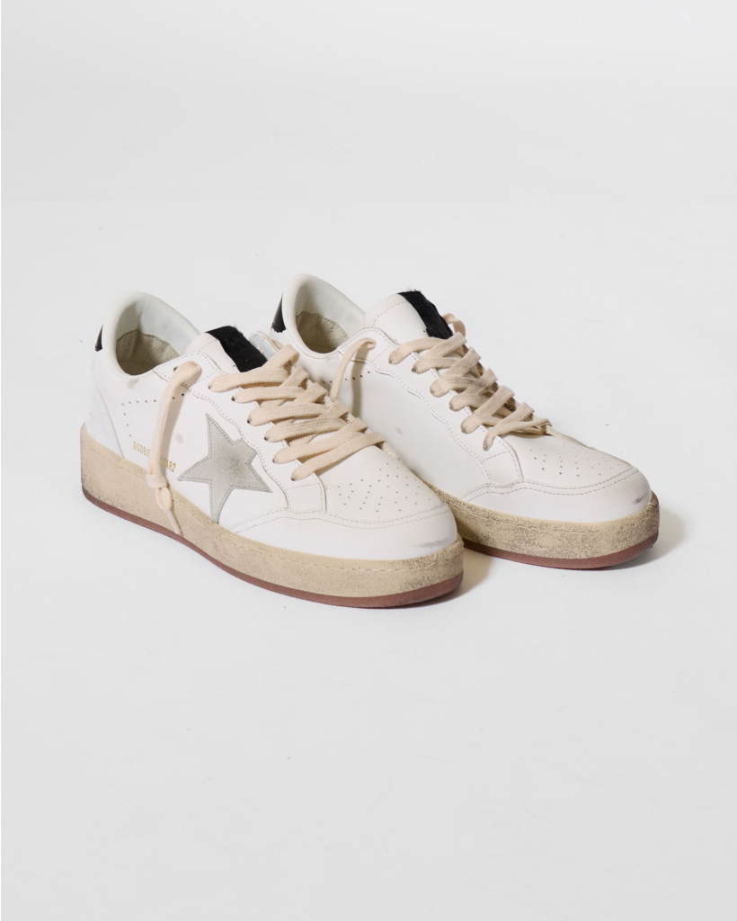 Ballstar Leren Sneaker White/Ice/Black
