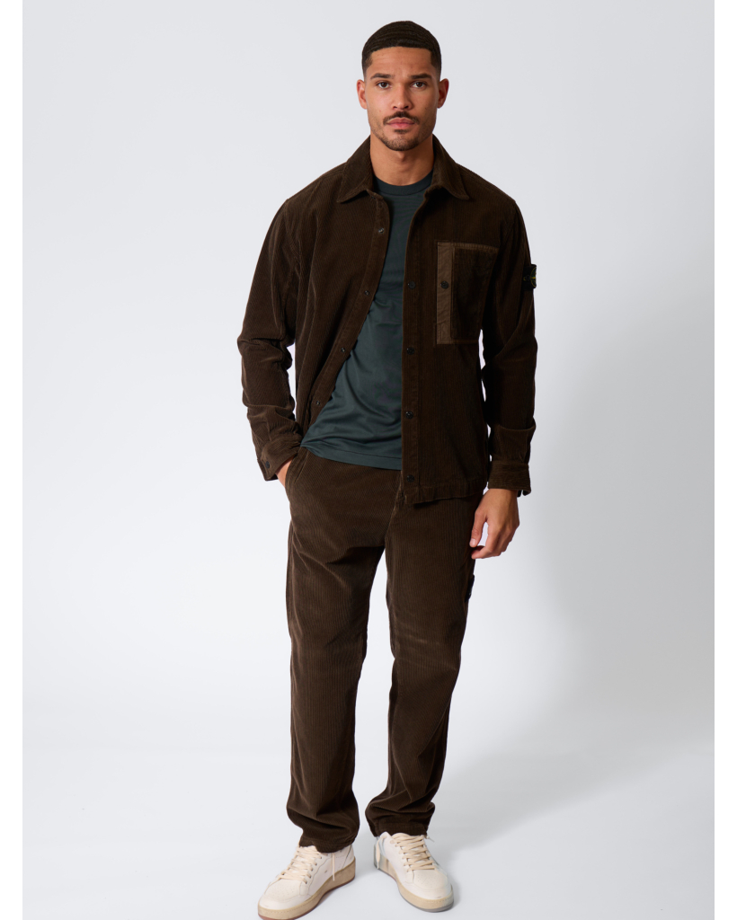 Biologisch Katoenen Corduroy Chino Bruin