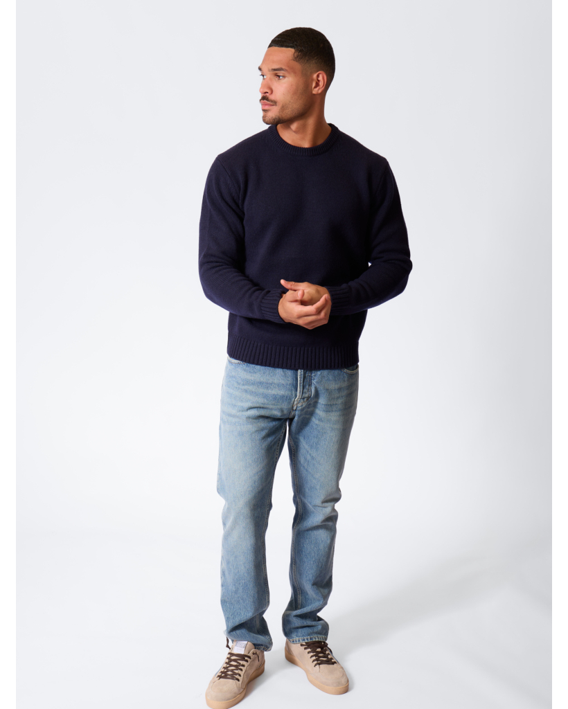 Wolblend Crewneck Knit Navy