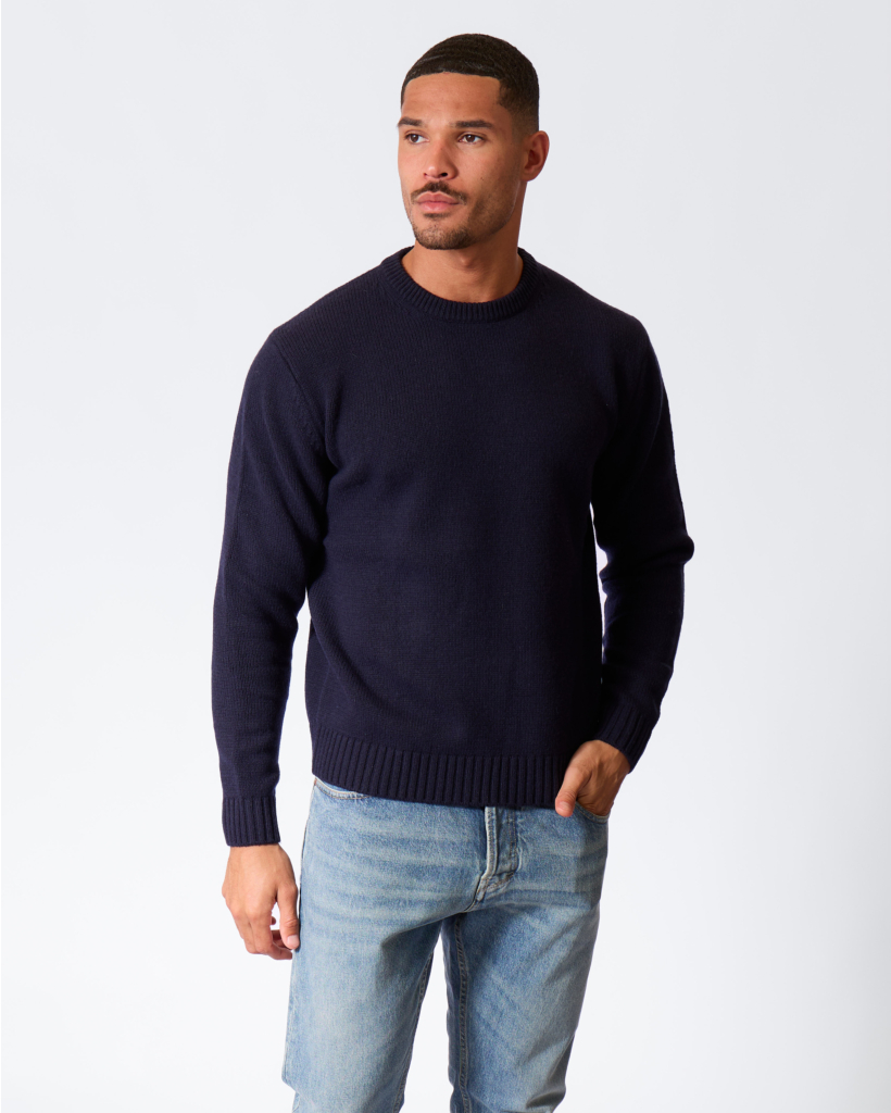 Wolblend Crewneck Knit Navy