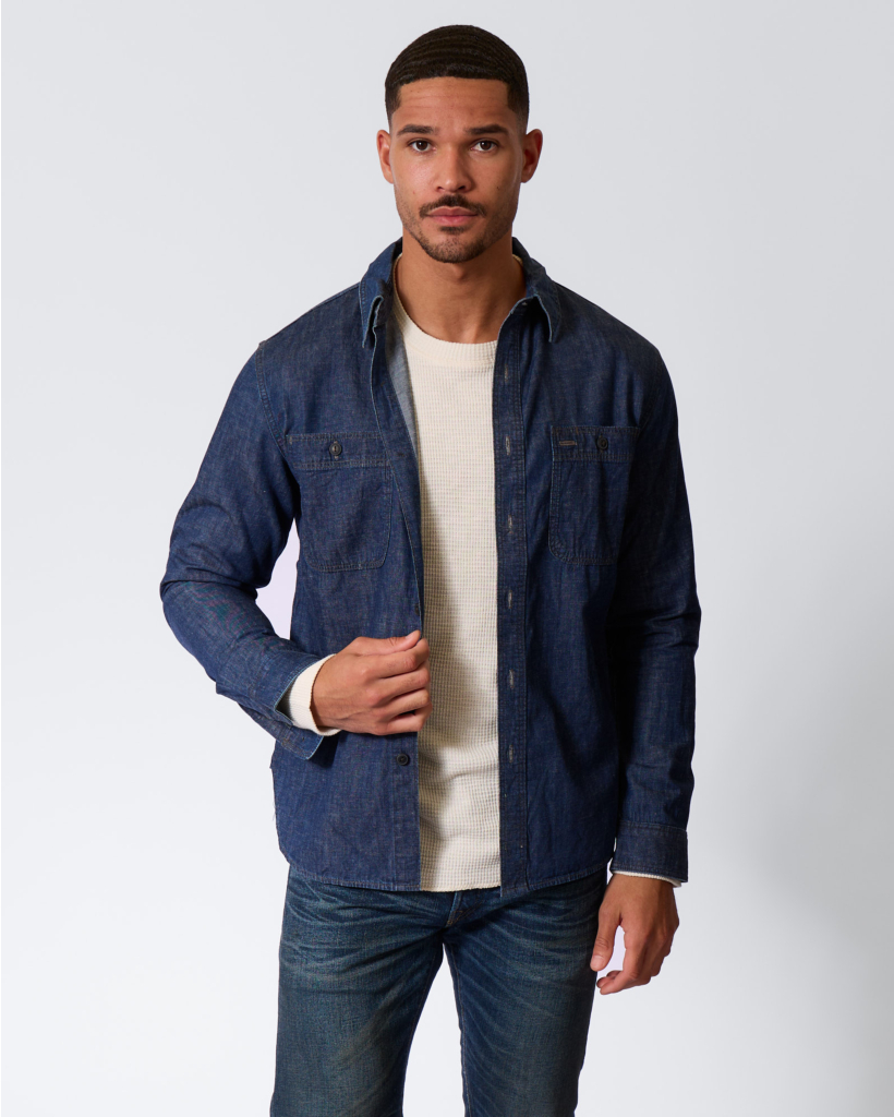 Denim Werkoverhemd Indigo Rinse
