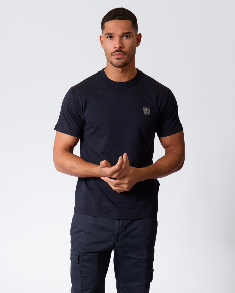 2100026 Biologisch Katoenen T-shirt met Patch Marine