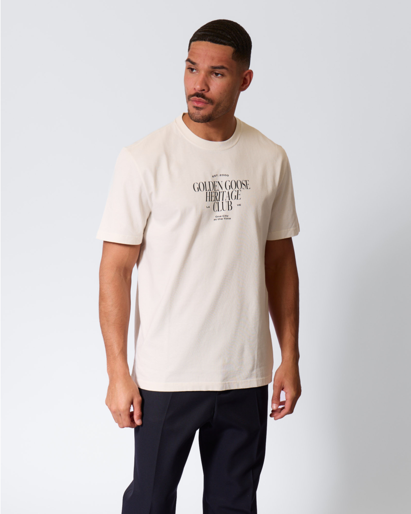 T-shirt met Klassieke Print Heritage White