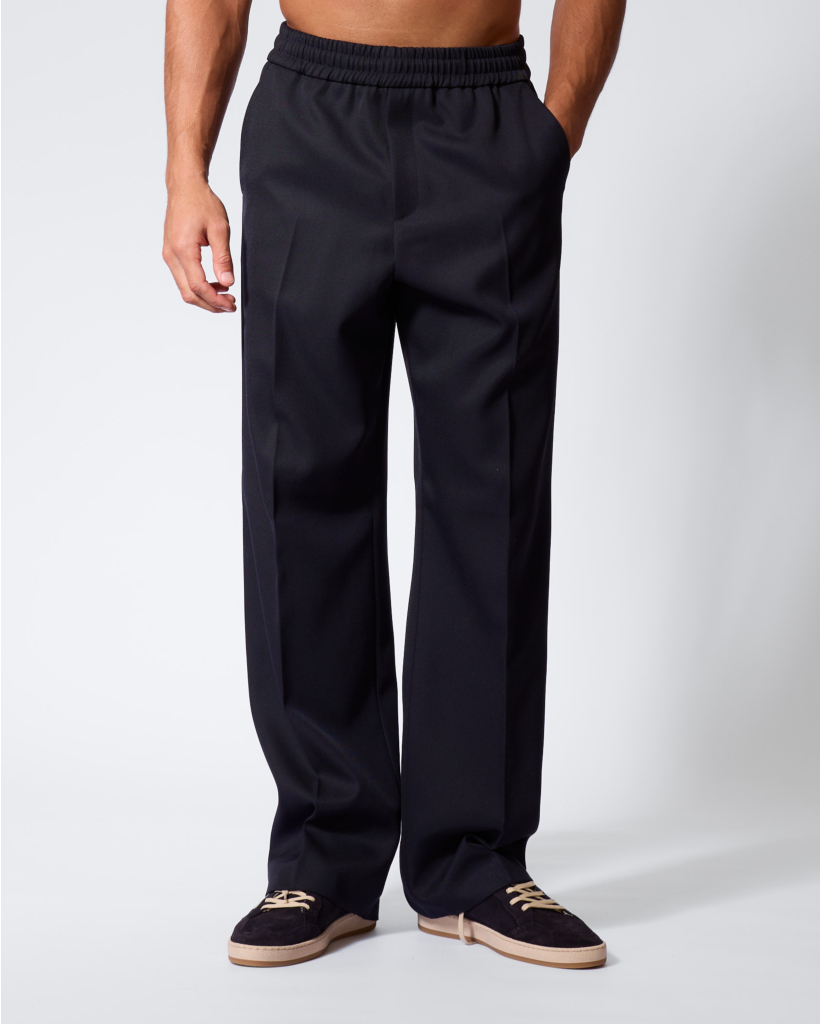 Loose Jogger van Wol Donkerblauw