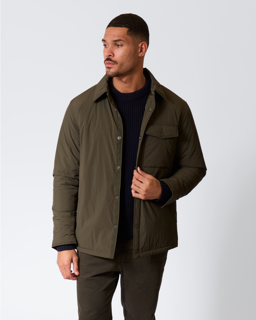 Padded Jack Donker Olijf