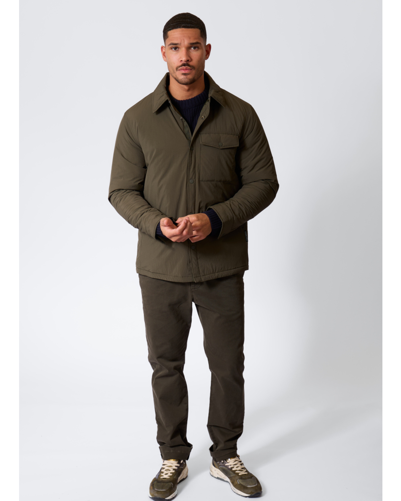 Padded Jack Donker Olijf