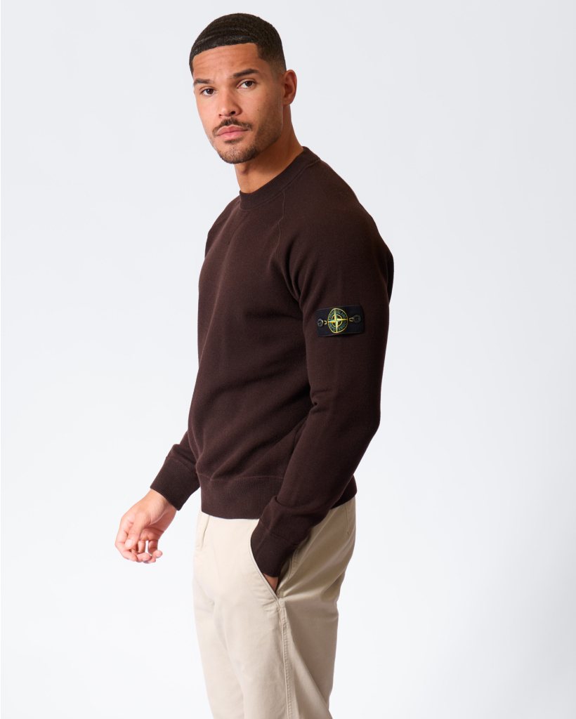 5100020 Wolblend Crewneck Sweater Coal Grey 