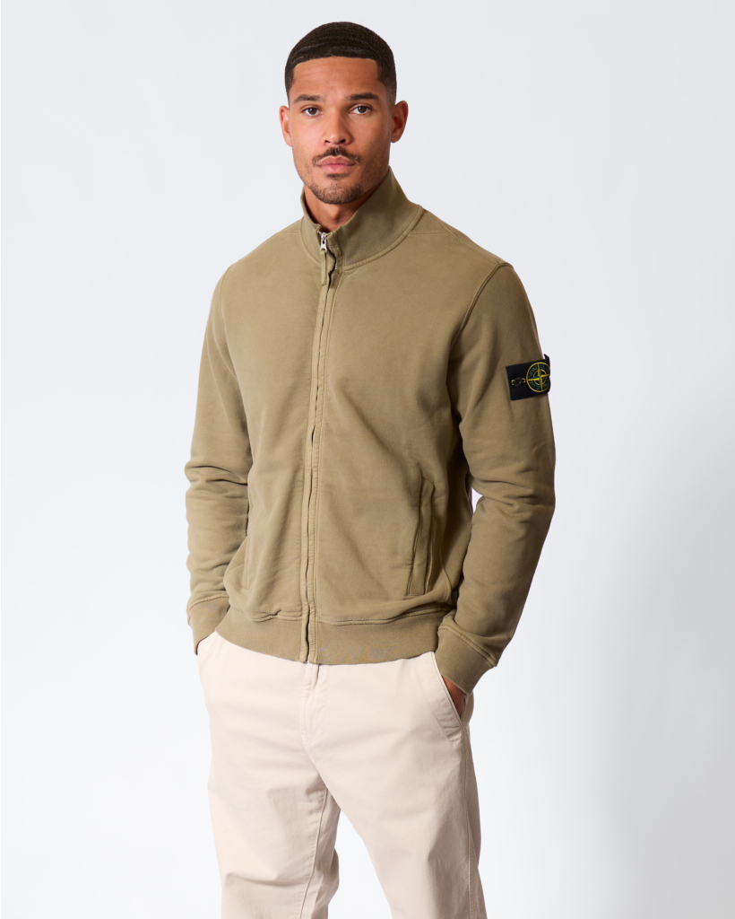 Biologisch Katoenen Vest met logo Military Green