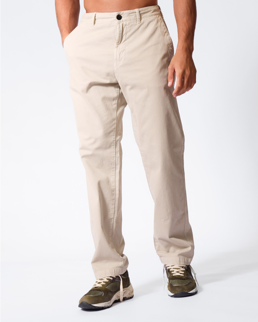 3100030 Biologisch Katoenen Regular Pantalon Sand