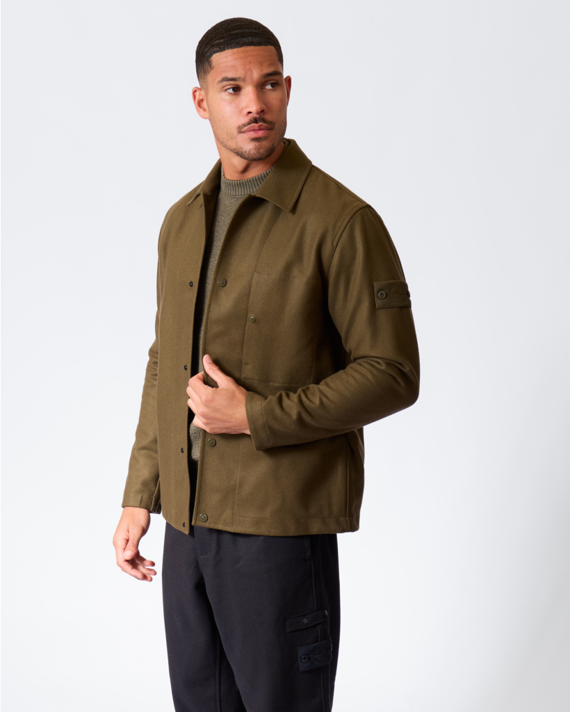 1200020 Wollen Overshirt Military