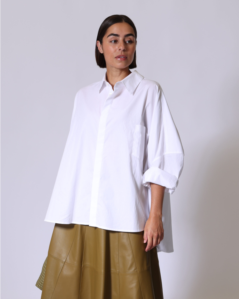 Jada Oversized Blouse Wit