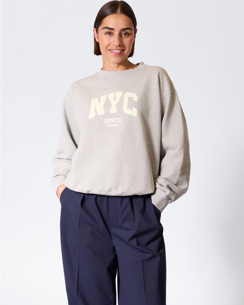 Sweater NYC Grijs Melange