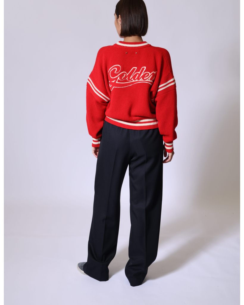 Sweater met Print Tomato Red