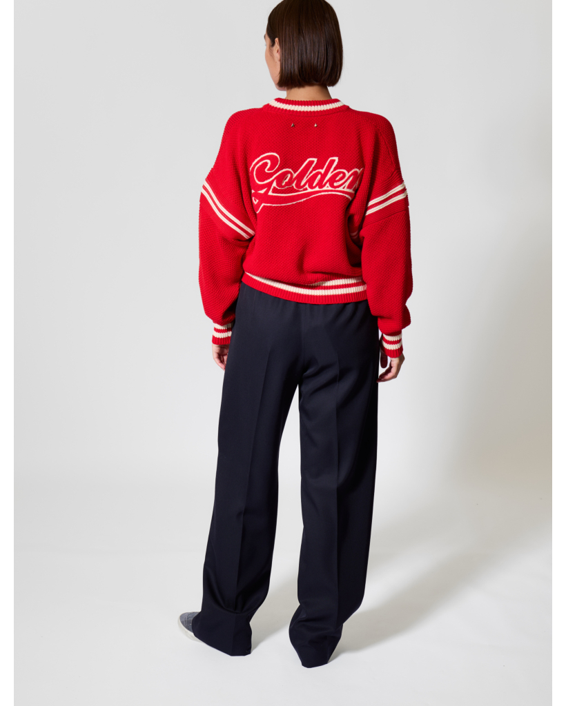 Sweater met Print Tomato Red
