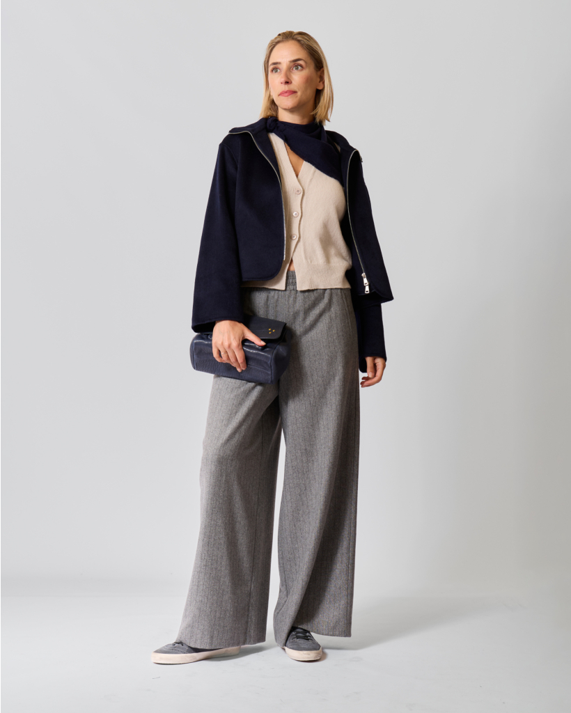 Abalia Mouwloos Wollen Vest Beige