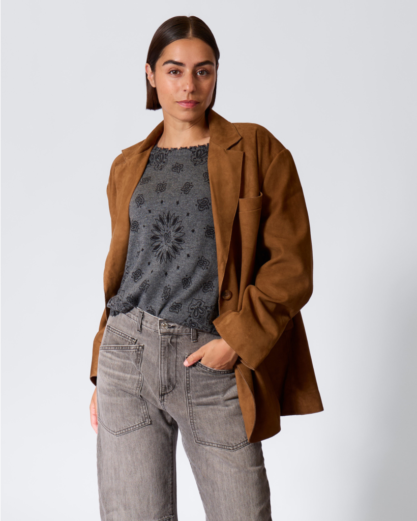 Filippa Suede Jack Cinnamon