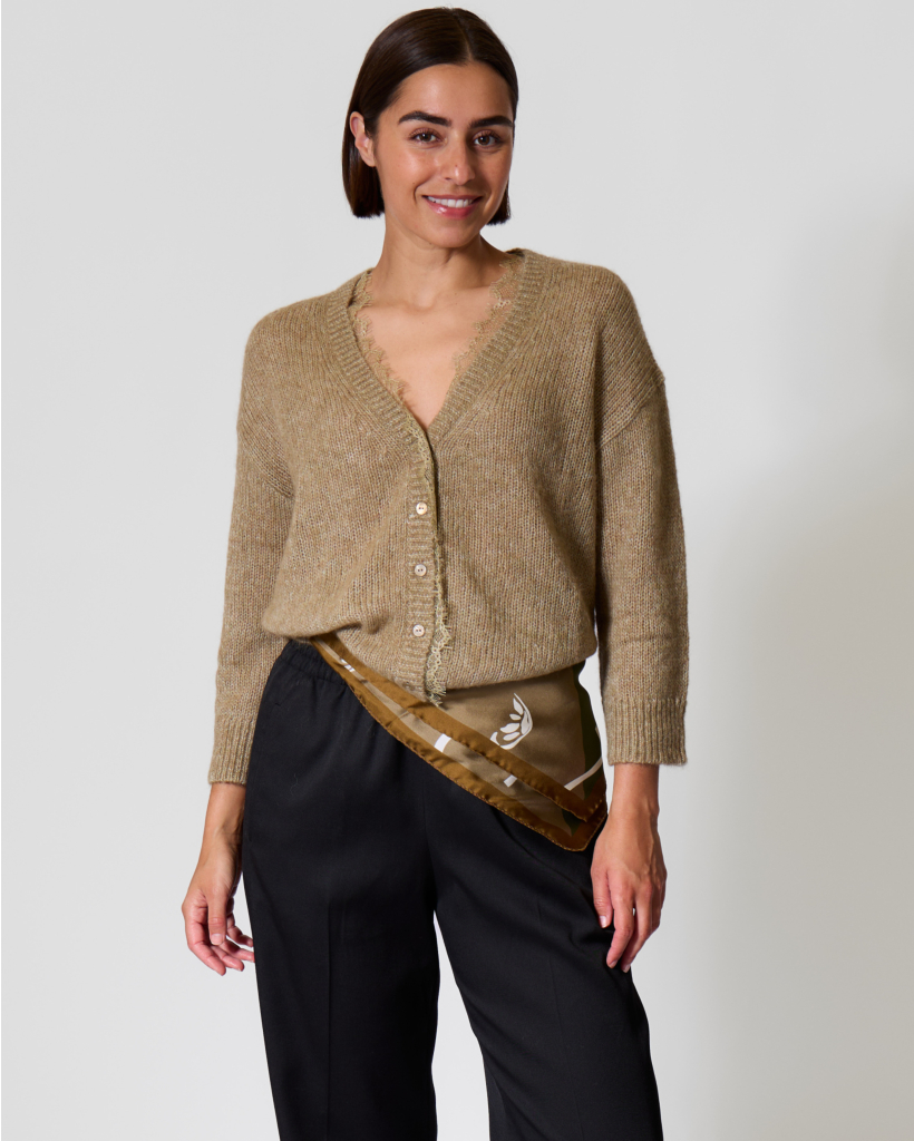 Alpacamix Vest met Kant Salie