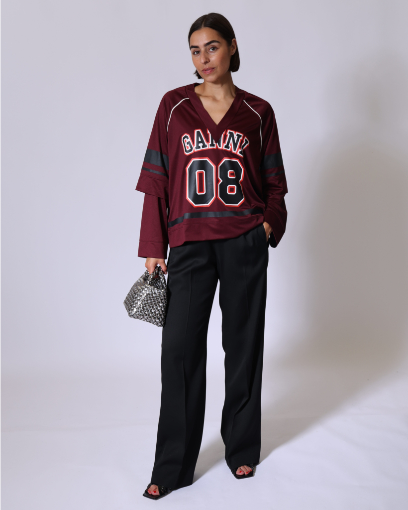 Wolmix Pull-on Pantalon met Plooi Zwart