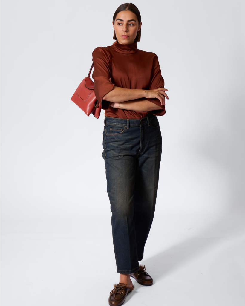 Flown Low-waist Jeans Donkerblauw L34