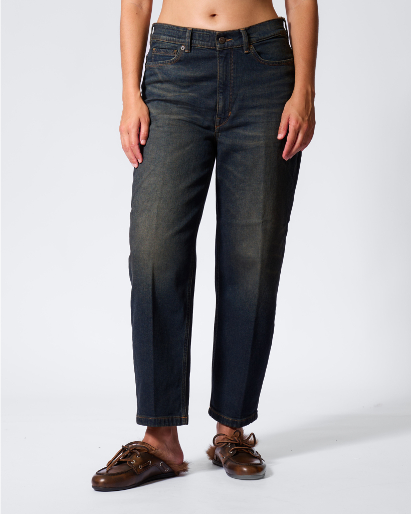Flown Low-waist Jeans Donkerblauw L34