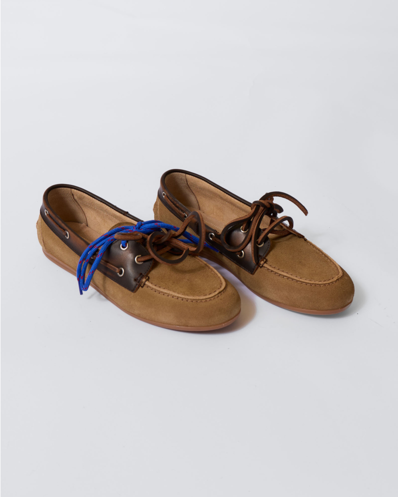 Boat Loafer Brushed Suede Coffee