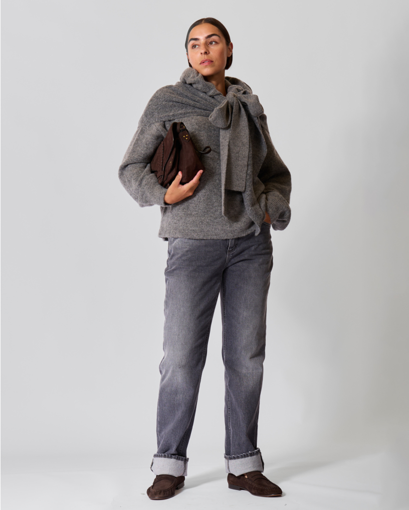 Jora Straight Jeans Mid Grey L32